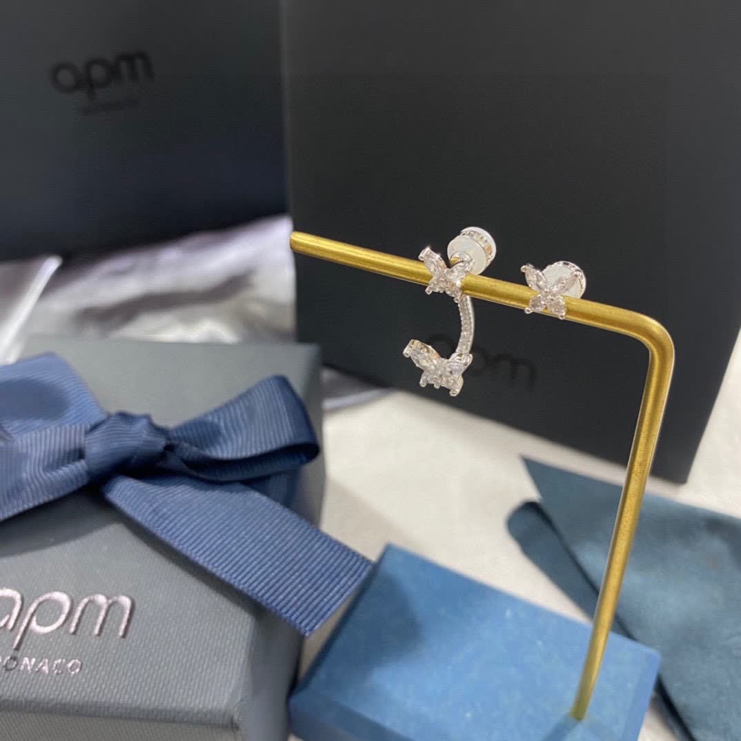 APM Monaco Butterfly Stud Earrings